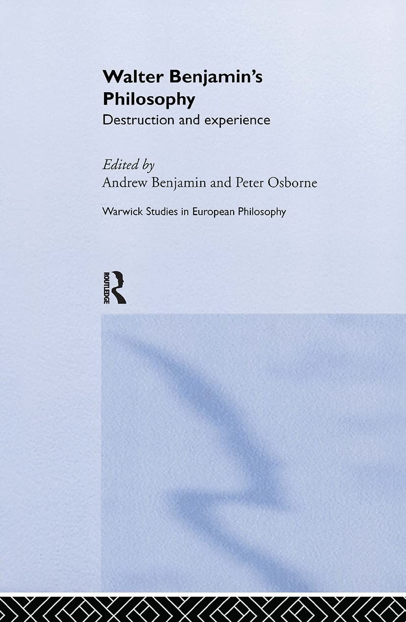 Buy Walter Benjamin's Philosophy (English, Andrew Benjamin | Peter Osborne) — BookShops.in