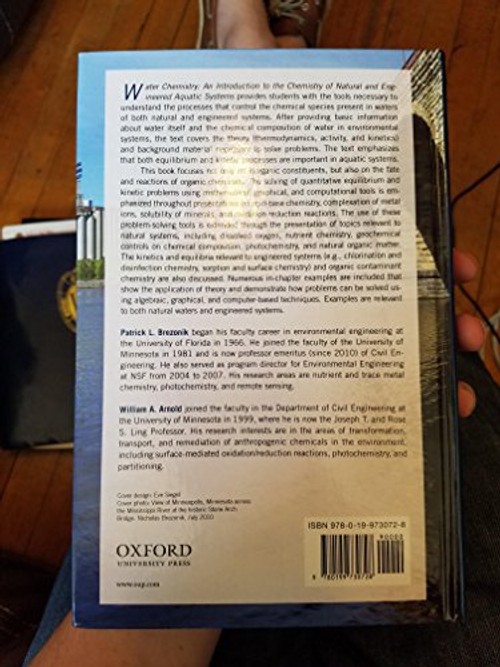 Water Chemistry: An Introduction to the Chemistry of Natural and Engineered Aquatic Systems – Patrick Brezonik view 3