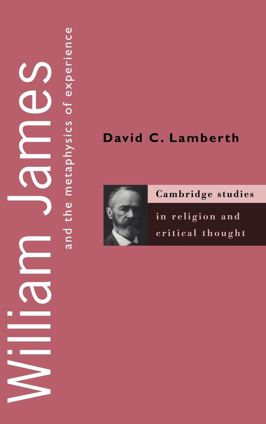 Buy William James and the Metaphysics of Experience by Lamberth — BookShops.in