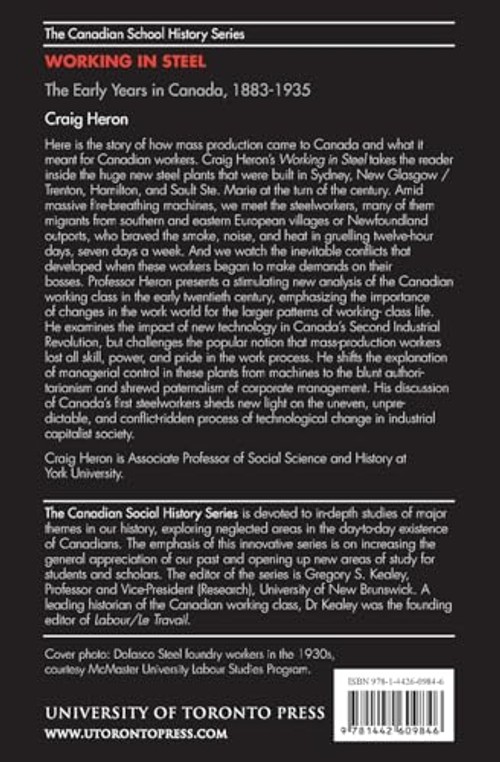 Working in Steel: The Early Years in Canada, 1883-1935 – Craig Heron view 3