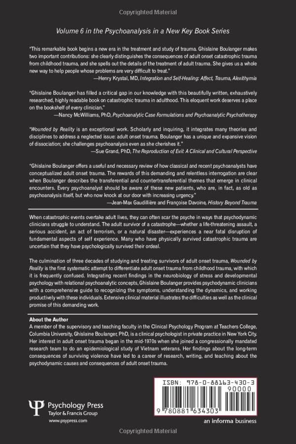 Wounded by Reality by Ghislaine Boulanger – Routledge Trauma Book view 3