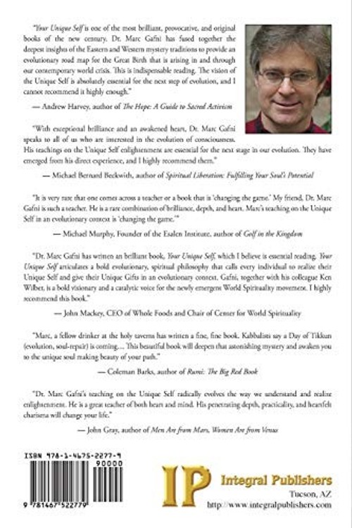 Your Unique Self by Marc Gafni – Integral Publishers Hardcover view 3