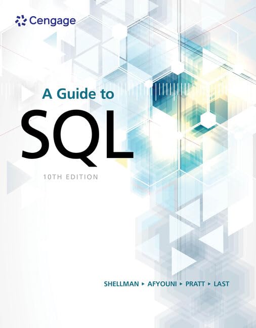 Buy A Guide to SQL 10th Edition by Mark Shellman | Hassan Afyouni | Philip Pratt | Course Technology Inc | Hardcover | Database Storage & Design Textbook — BookShops.in