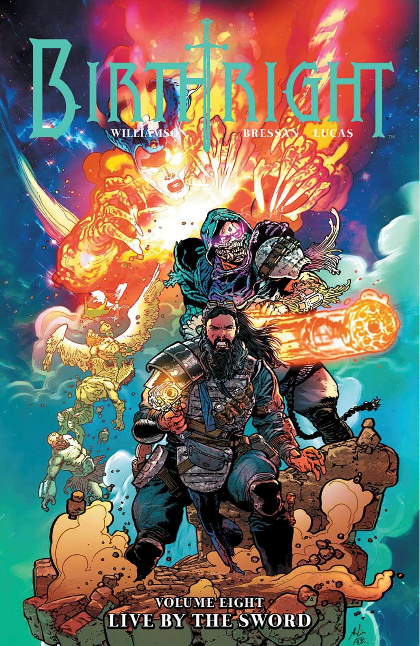 Buy Birthright Volume 8: Live by the Sword hardcover by Joshua Williamson, Andrei Bressan, Adriano Lucas - Image Comics fantasy graphic novel — BookShops.in