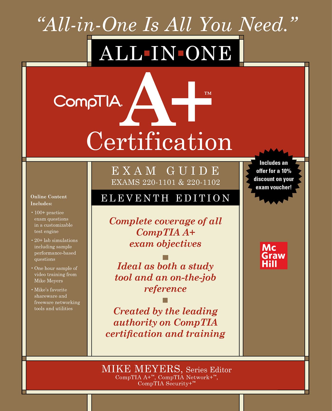 Buy CompTIA A+ Certification All-in-One Exam Guide 11th Edition by Mike Meyers | McGraw-Hill | Hardcover | English | Computer Science Textbooks — BookShops.in