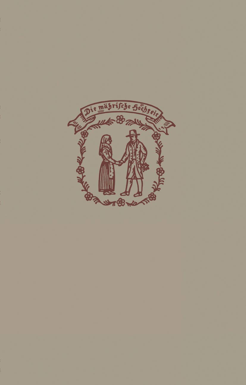 Buy Die mährische Hochzeit by August Scholtis | Springer-Verlag German Hardcover | Historical Reprint 1940 Edition | Science Studies Reference Book — BookShops.in