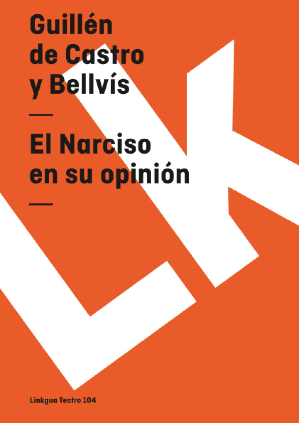 Buy El Narciso En Su Opinión (Teatro) by Guillén de Castro y Bellvís | Linkgua | Hardcover | Spanish | 2014 | European Literature | Higher Education Textbooks — BookShops.in