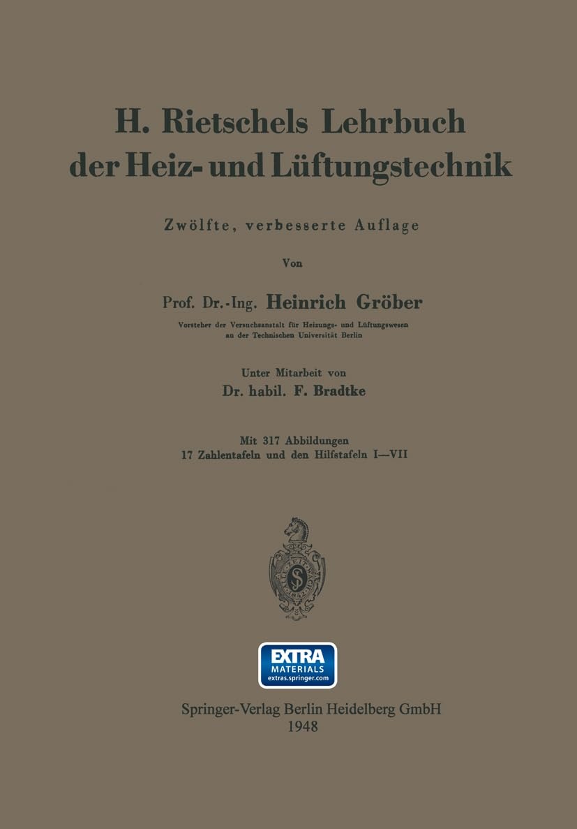 Buy H. Rietschels Lehrbuch der Heiz- und Lüftungstechnik by Hermann Rietschel | Springer | German Hardcover | Engineering Reference — BookShops.in
