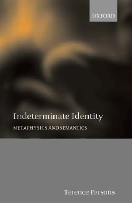 Buy Indeterminate Identity (English, Terence Parsons) — BookShops.in