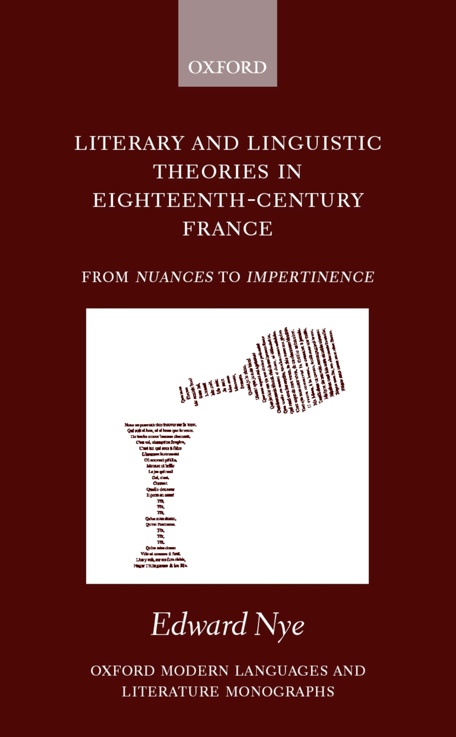 Buy Literary and Linguistic Theories in Eighteenth-Century France by Edward Nye – French Aesthetic Theor — BookShops.in