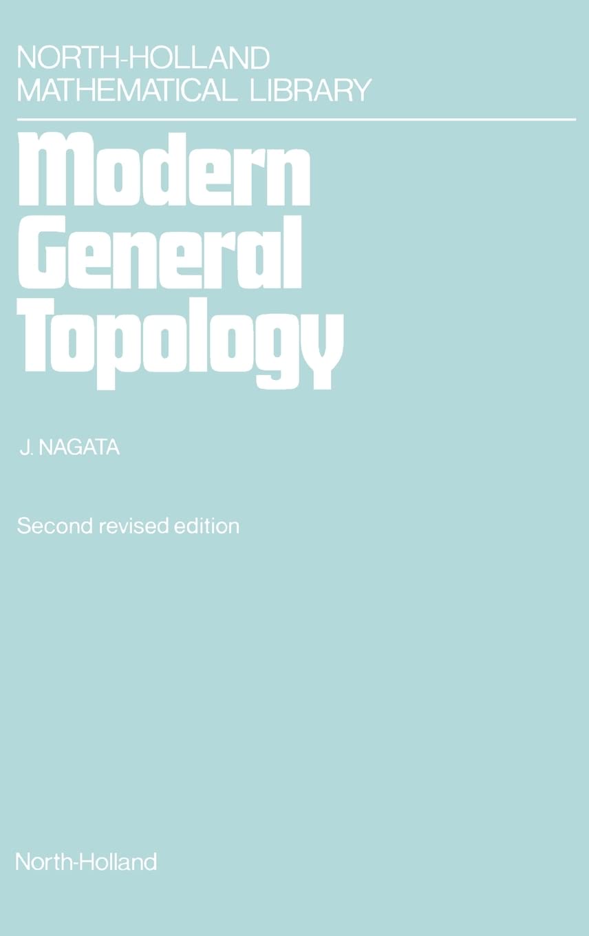 Buy Modern General Topology by J. -I Nagata – General Topology Textbook — BookShops.in
