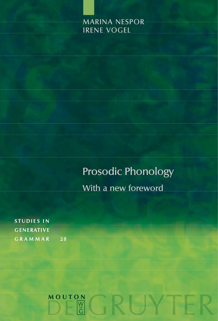 Prosodic Phonology by Marina Nespor – Hardcover book cover