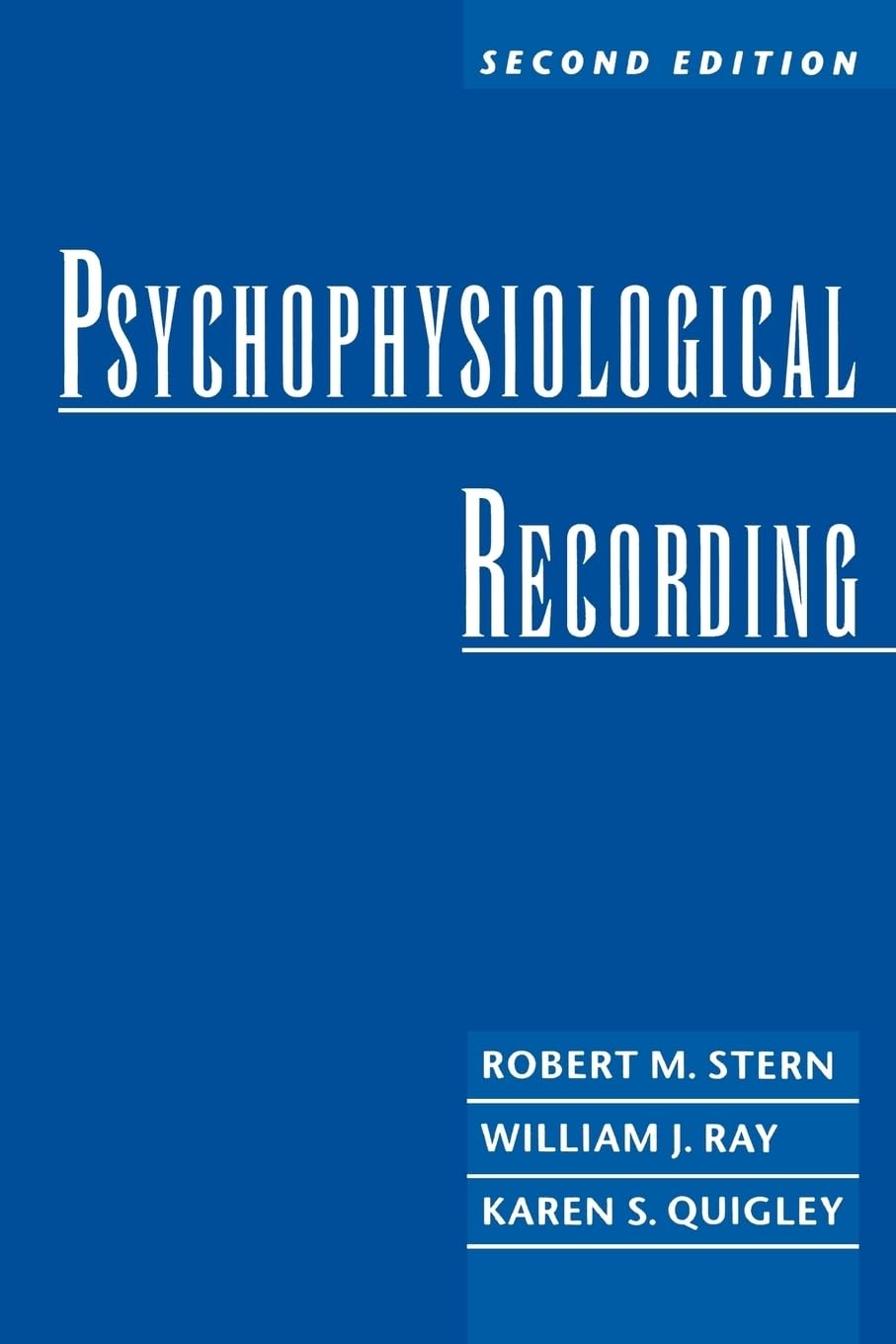 Buy Psychophysiological Recording 2nd Edition by Stern, Quigley, Ray | OUP USA | English | Paperback | Neuroscience Textbook — BookShops.in