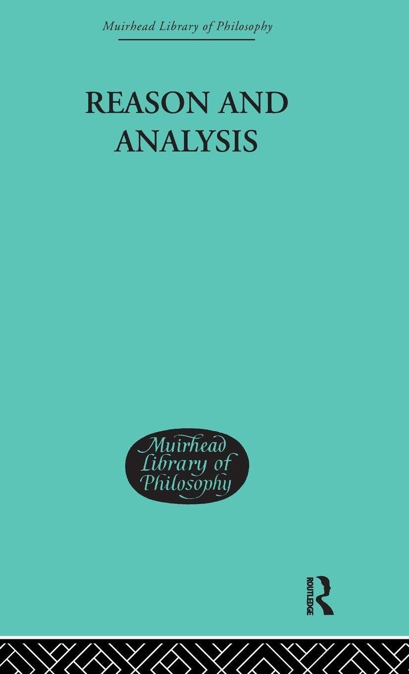 Buy Reason And Analysis by Brand Blanshard | Routledge Hardcover | Philosophy Textbook for Higher Education — BookShops.in