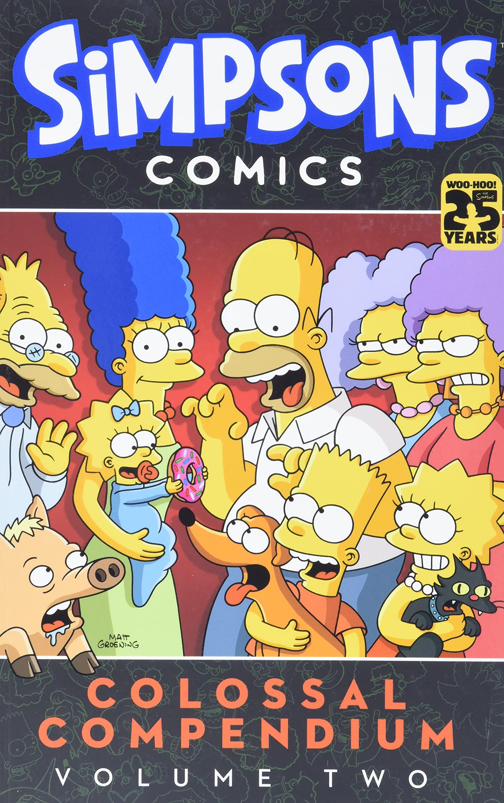 Buy Simpsons Comics Colossal Compendium Volume 2 by Matt Groening | Harper Design Hardcover | Classic Springfield Stories with Moe's Tavern Paper Craft | Science Fiction & Dystopian Graphic Novel — BookShops.in
