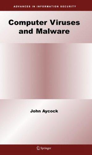 Buy Computer Viruses and Malware by John Aycock (HB 2006) | Springer Hardcover | Computers & Internet Book — BookShops.in