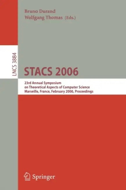 Buy Stacs 2006 (English, Bruno Durand | Wolfgang Thomas) — BookShops.in