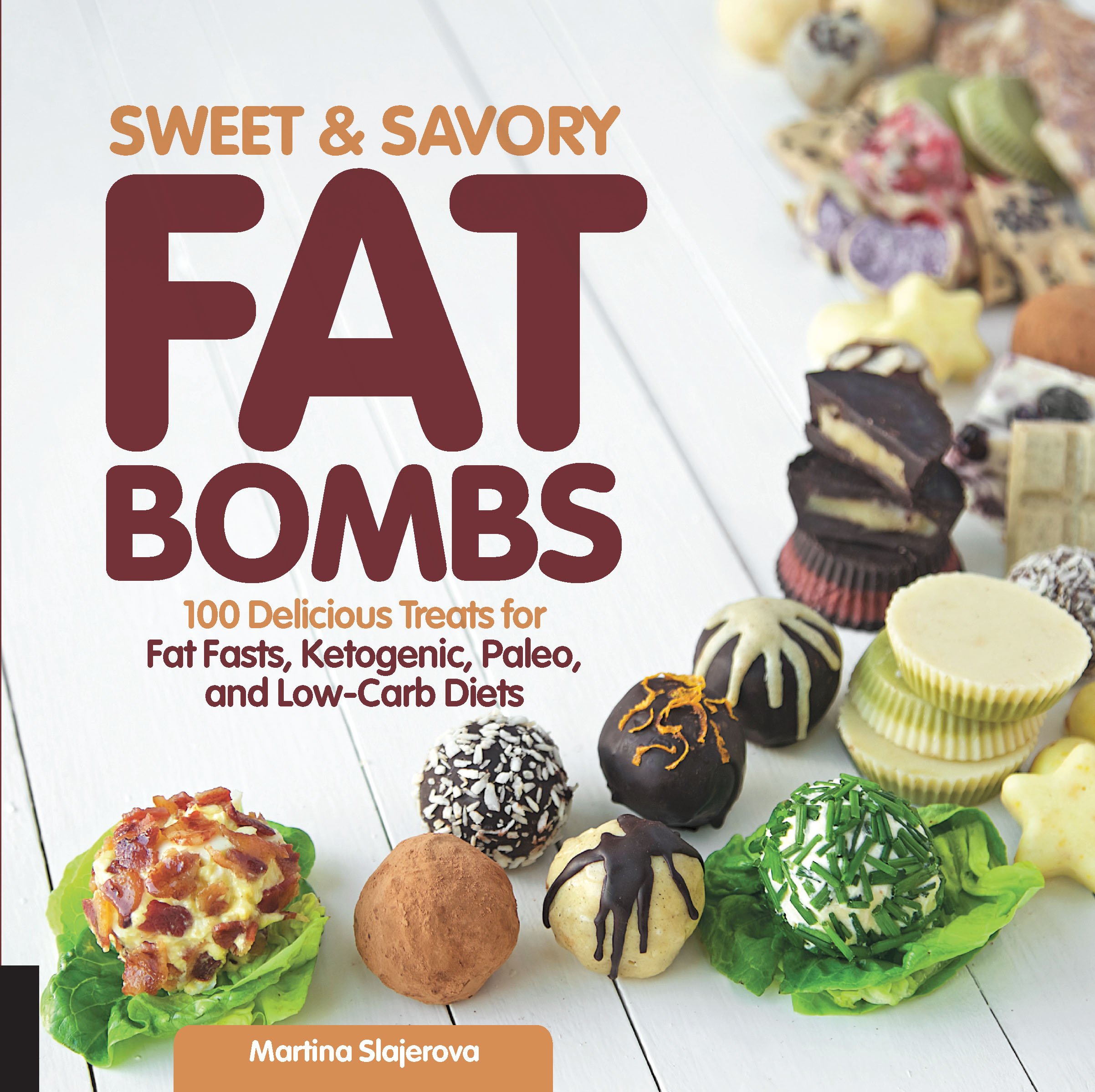 Buy Sweet and Savory Fat Bombs by Martina Slajerova | Fair Winds Press | Hardcover | 1st Edition | Low-Carb Keto Paleo Snacks Cookbook — BookShops.in