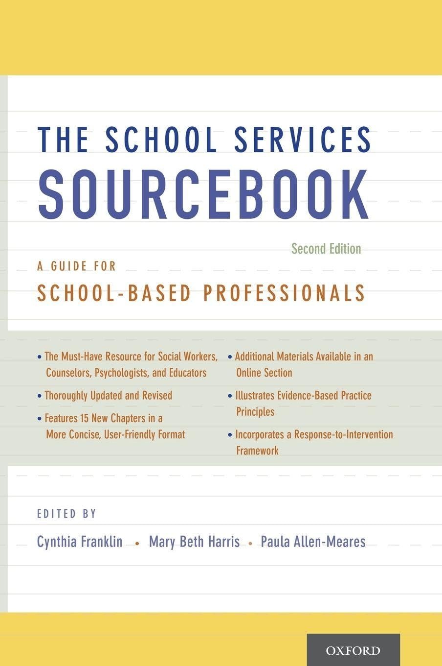 Buy The School Services Sourcebook Second Edition: A Guide for School-Based Professionals by Franklin | OUP USA | English Paperback | 9780199861750 — BookShops.in