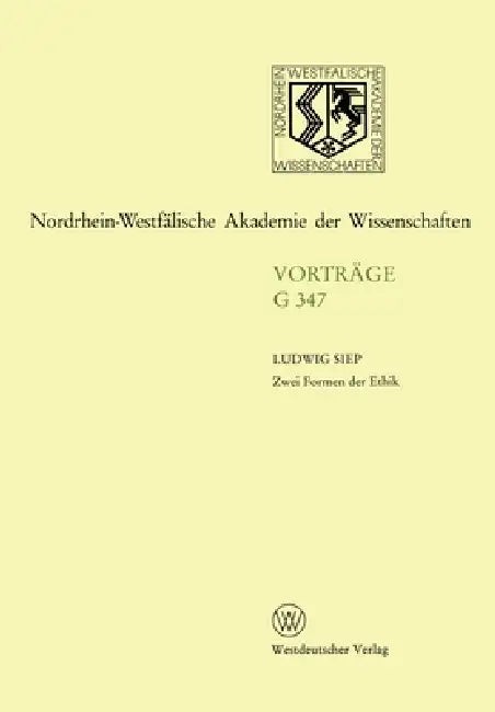 Buy Zwei Formen der Ethik (English, Ludwig Siep) — BookShops.in