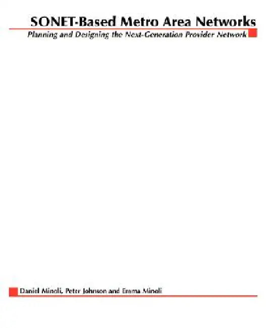 Buy SONET-Based Metro Area Networks (English, Daniel Minoli) — BookShops.in