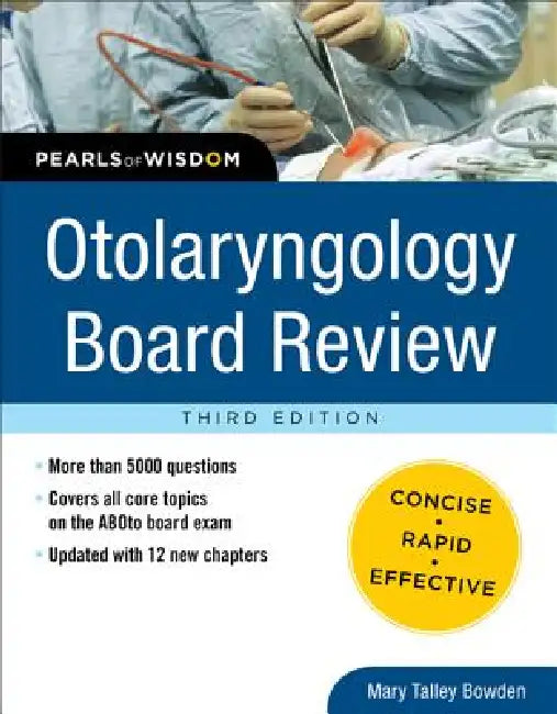 Buy Otolaryngology Board Review (English, Mary Talley Bowden) — BookShops.in