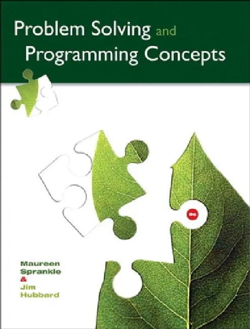 Problem Solving & Programming Concepts – Maureen Sprankle – Pearson view 2
