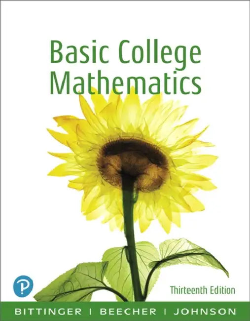 Basic College Mathematics (English, Marvin Bittinger | Judith Beecher | Barbara Johnson)