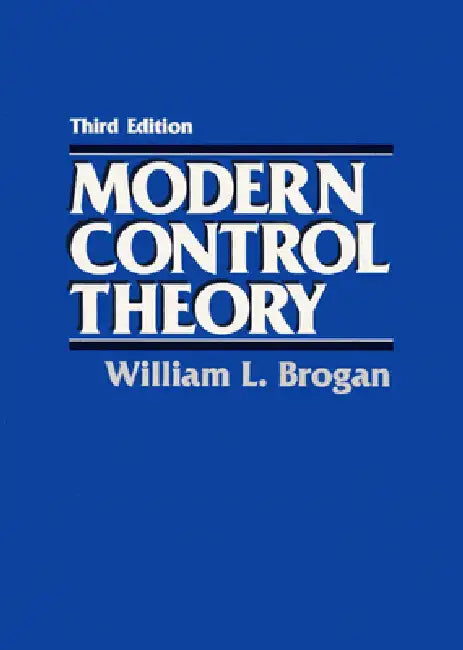 Buy Modern Control Theory (English, William Brogan) — BookShops.in