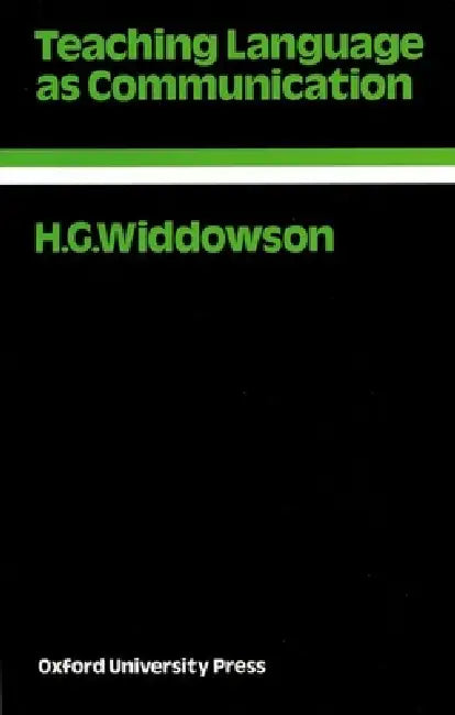 Buy Teaching Language as Communication (English, H. G. Widdowson) — BookShops.in