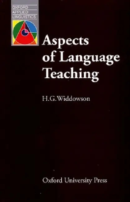 Buy Aspects of Language Teaching (English, H. G. Widdowson) — BookShops.in