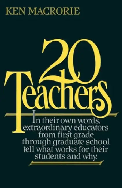 Buy Twenty Teachers (English, Ken Macrorie) — BookShops.in