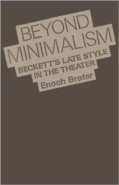 Buy Beyond Minimalism (English, Enoch Brater) — BookShops.in