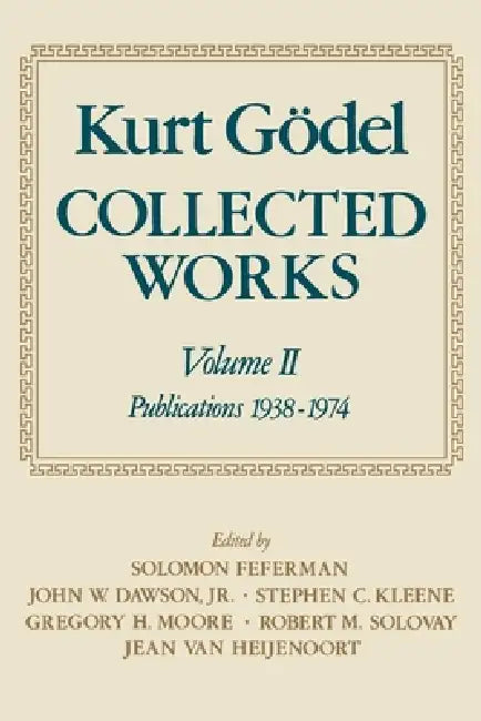 Buy Collected Works (English, Kurt Godel | Kurt G?del | Solomon Feferman) — BookShops.in