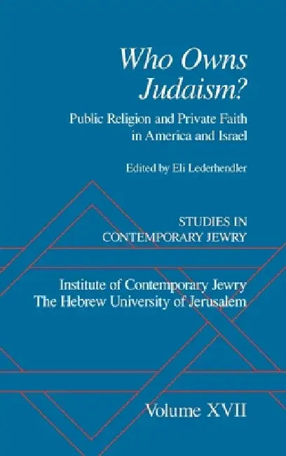 Buy Studies in Contemporary Jewry (English, Makhon Le-Yahadut Zemanenu a Sh Avraham | Eli Lederhendler) — BookShops.in