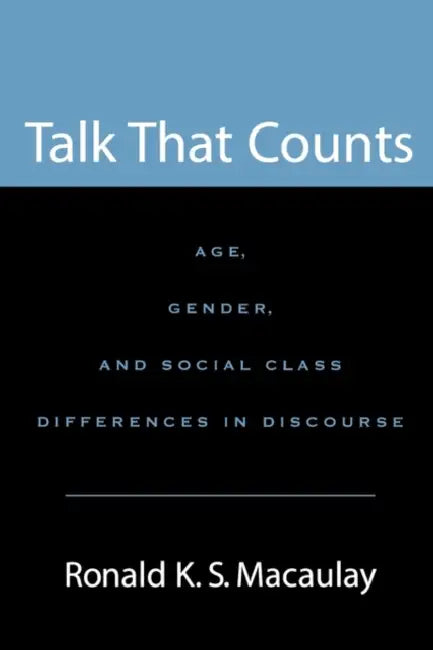 Talk That Counts (English, Ronald K. S. Macaulay)