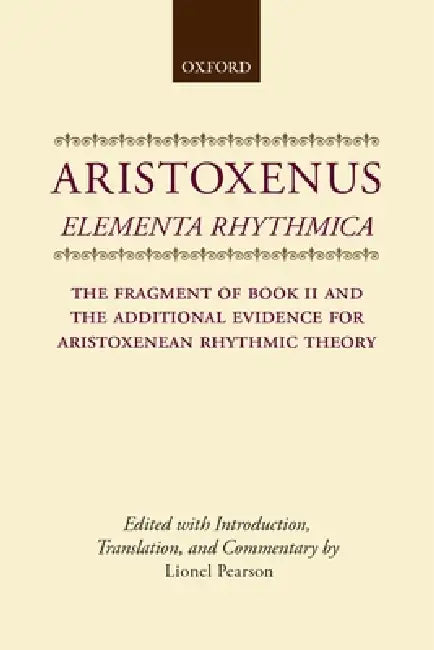 Buy Elementa Rhythmica (English, Aristoxenus | Lionel Pearson) — BookShops.in