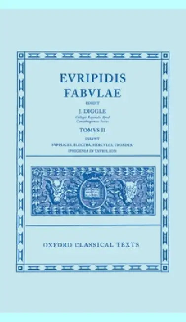 Buy Fabulae (English, Euripides | James Diggle) — BookShops.in