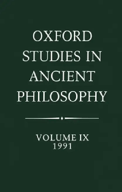 Buy Oxford Studies in Ancient Philosophy (English, Julia Annas) — BookShops.in