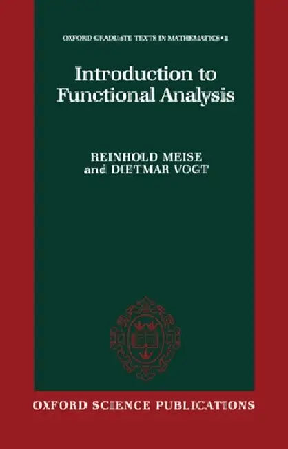 Introduction to Functional Analysis (English, Vogt Meise | Dietmar Vogt | Reinhold Meise)