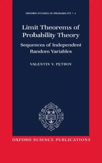 Buy Limit Theorems of Probability Theory (English, Valentin V. Petrov | V. V. Petrov) — BookShops.in