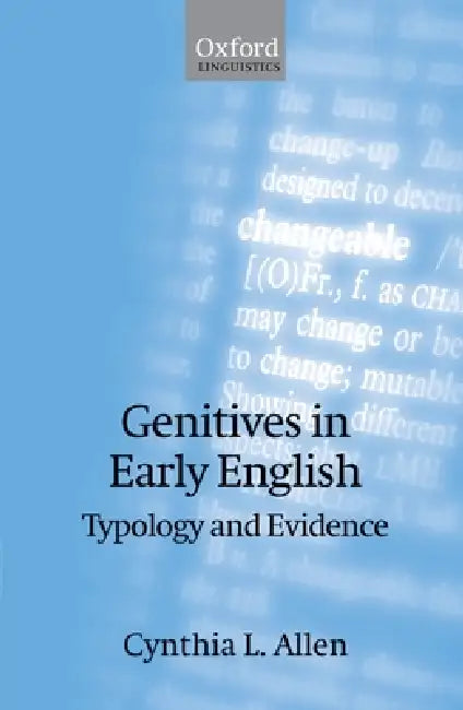 Buy Genitives in Early English (English, Cynthia L. Allen) — BookShops.in