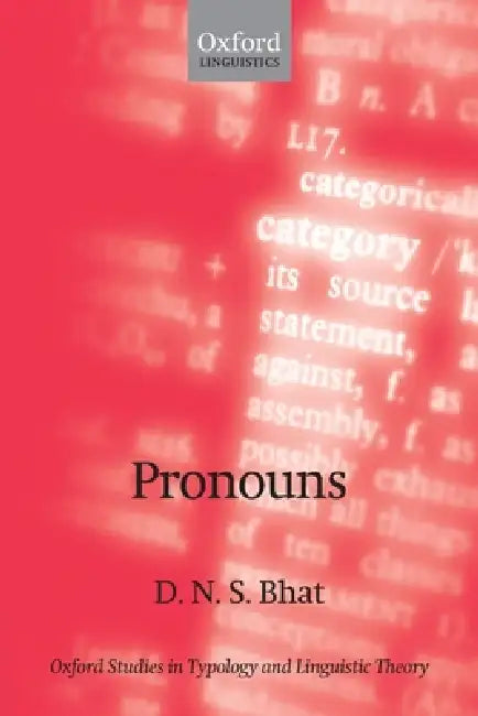 Pronouns (English, Darbhe Narayana Shankara Bhat)