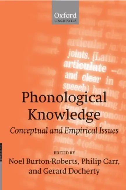 Buy Phonological Knowledge (English, Philip Carr | Gerard Docherty | Noel Burton-Roberts) — BookShops.in