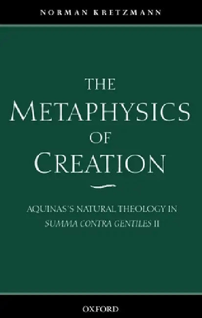 Buy The Metaphysics of Creation (English, Norman Kretzmann) — BookShops.in