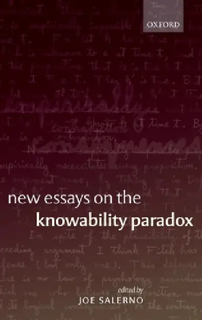 Buy New Essays Knowability Paradox C (English, Salerno (Ed)) — BookShops.in