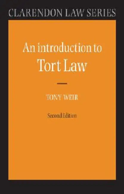 Buy An Introduction to Tort Law (English, Tony Weir) — BookShops.in