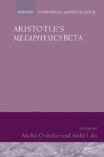 Buy Aristotle's Metaphysics Beta (English, Michel Crubellier | Andre Laks) — BookShops.in