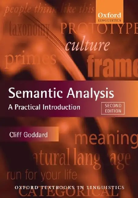 Buy Semantic Analysis (English, Cliff Goddard) — BookShops.in