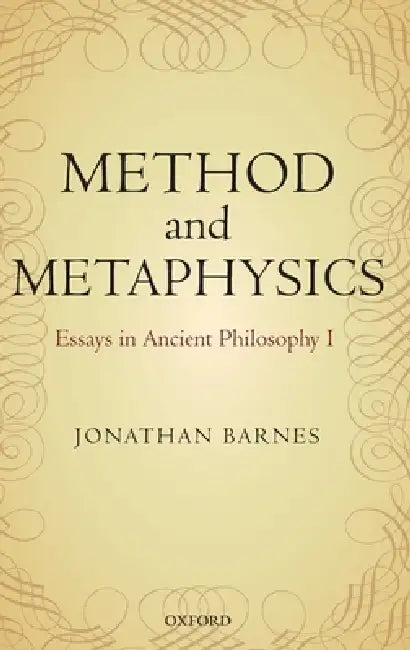 Method and Metaphysics (English, Jonathan Barnes | Maddalena Bonelli)